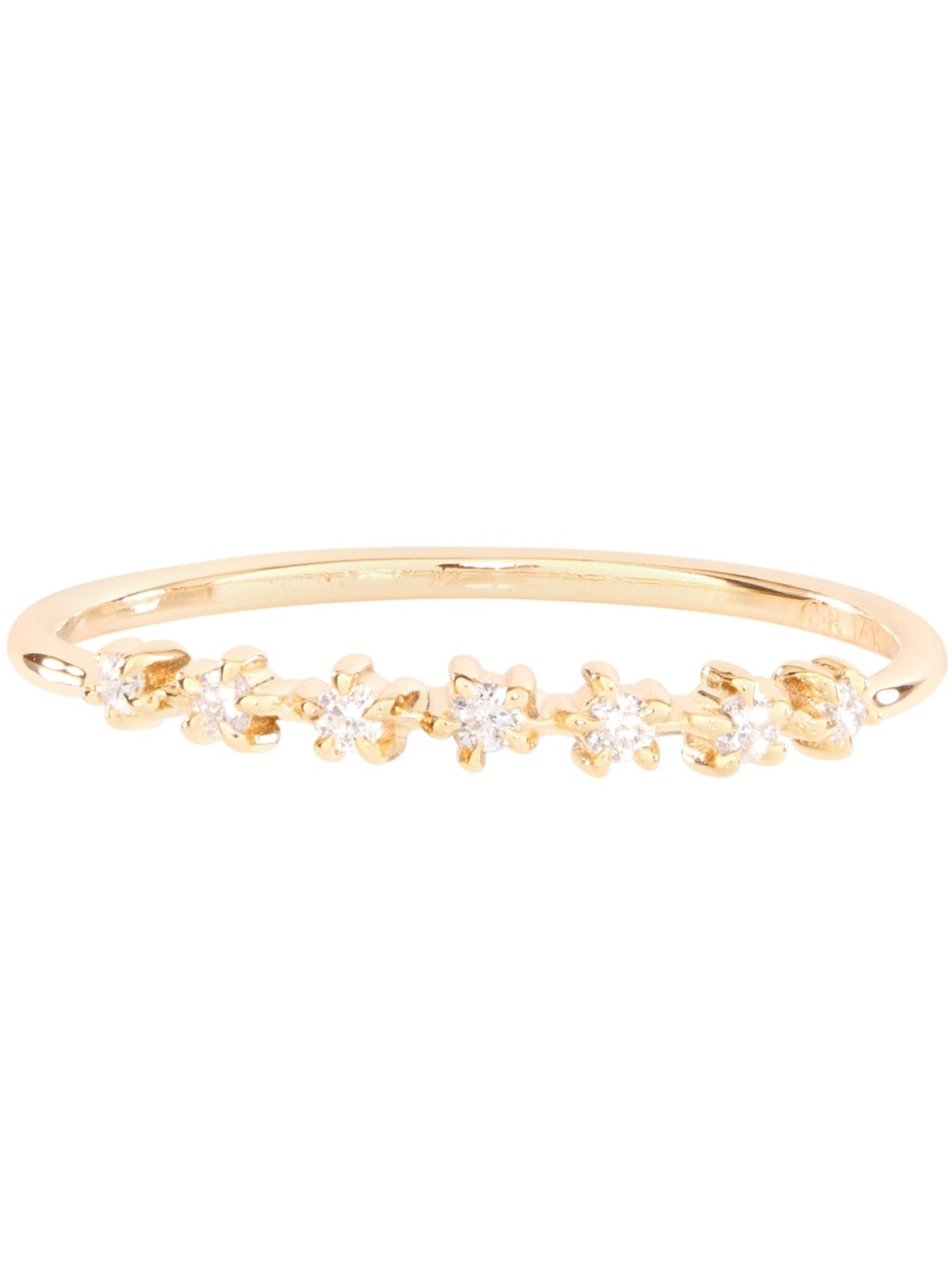 Catbird Slice of Moon Diamond Ring Size 7 14k gold